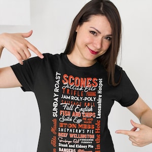British Food Shirt England Foodie British Cook Englisch T-Shirt Fish And Chips London Geschenk Unisex Ultra Cotton Tee