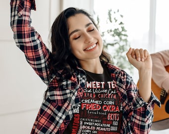 Södra maten T-shirt: Matlagning i södern, foodie-gåva