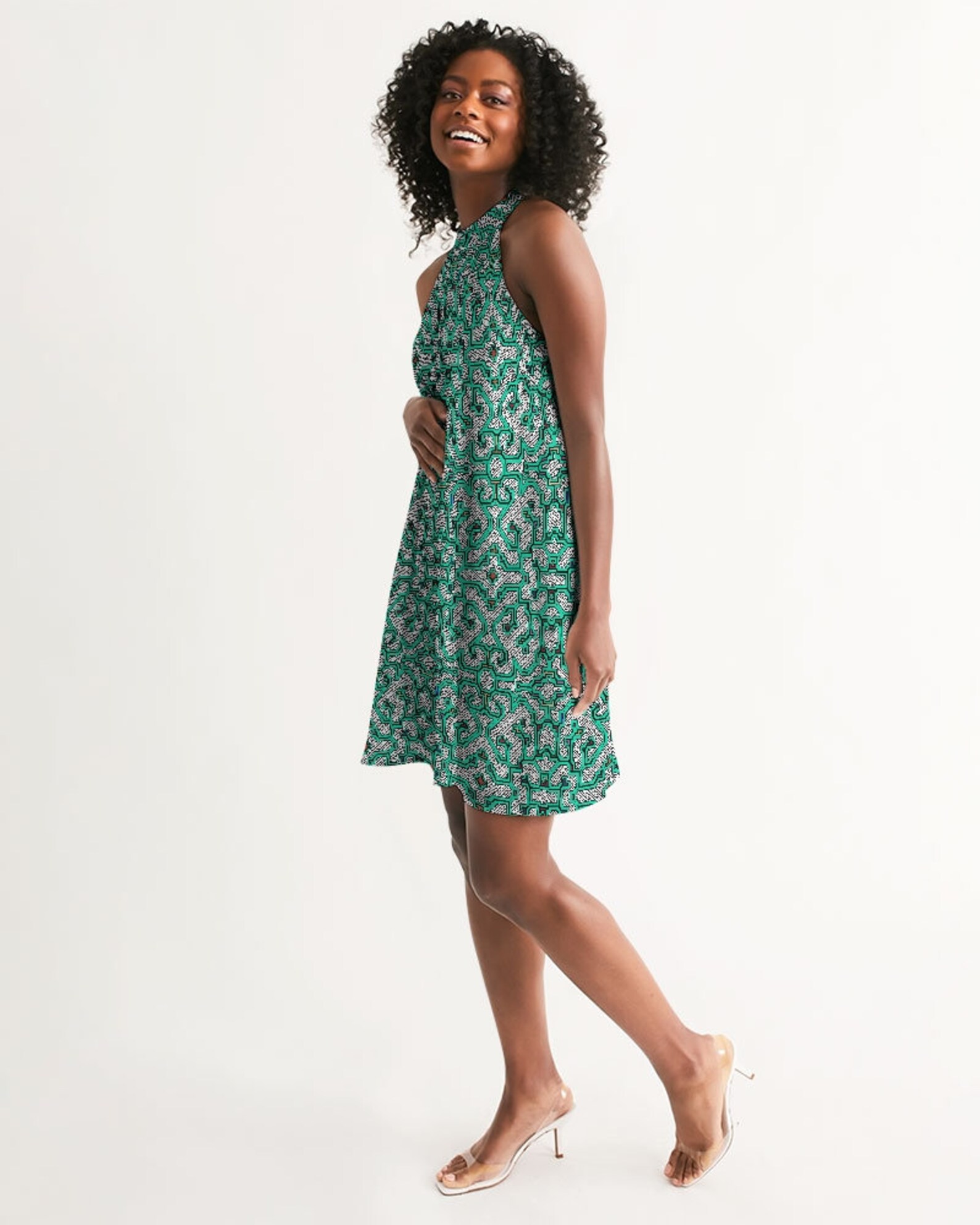 Kennedy Placket Dress - Shipibo