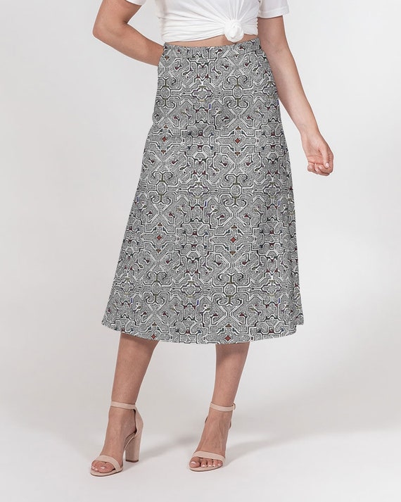 Vanessa Midi Skirt in Shipibo