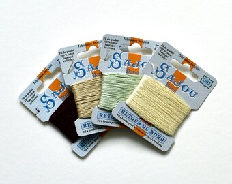 4x Stickgarn Retors Du Nord von Sajou, Sticktwist, Garn Set, DIY, Stickerei Garn, Stickgarn Set