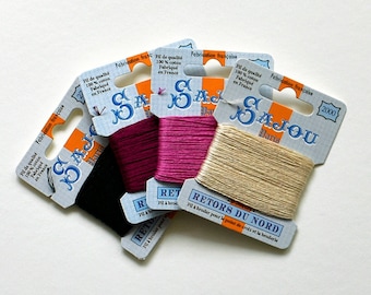 4x Stickgarn Retors Du Nord von Sajou, Sticktwist, Garn Set, DIY, Stickerei Garn, Stickgarn Set
