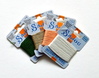 4x Stickgarn Retors Du Nord von Sajou, Sticktwist, Garn Set, DIY, Stickerei Garn, Stickgarn Set