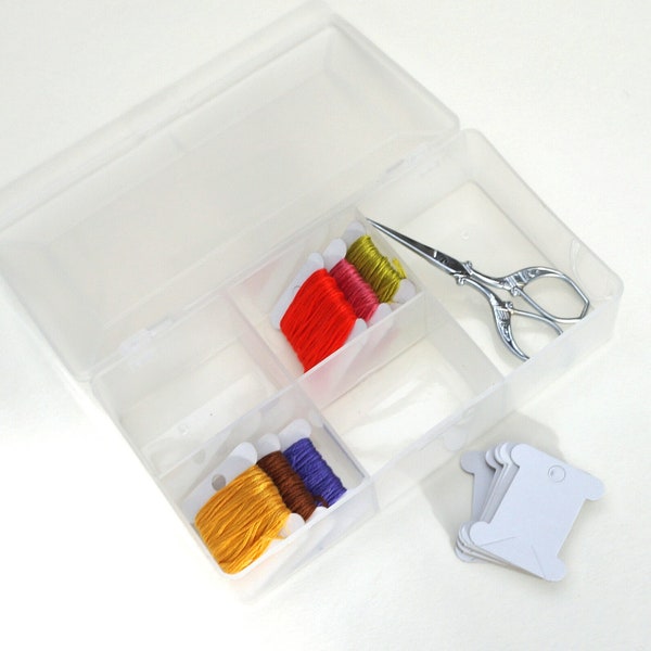 Small embroidery thread sorting box, thread storage box, embroidery accessories