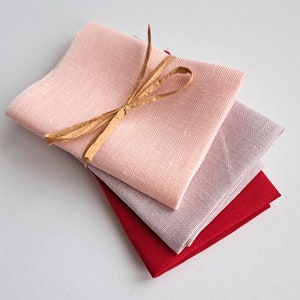 Stoffpaket &quot;Belfast&quot; zum Sticken 3 Farben Stickleinen von Zweigart