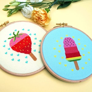 Embroidery Kit Melone am Stil DIY Kit, cross stitch kit for Summer image 7