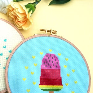 Embroidery Kit Melone am Stil DIY Kit, cross stitch kit for Summer image 10