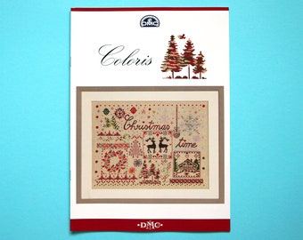 Coloris Cross Stitch Template "Christmas Time" by DMC, Gradient Thread Embroidery Template