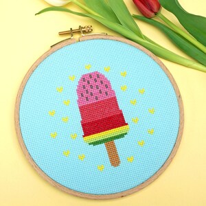 Embroidery Kit Melone am Stil DIY Kit, cross stitch kit for Summer image 3