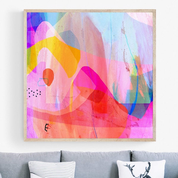 Bright Wall Art Etsy