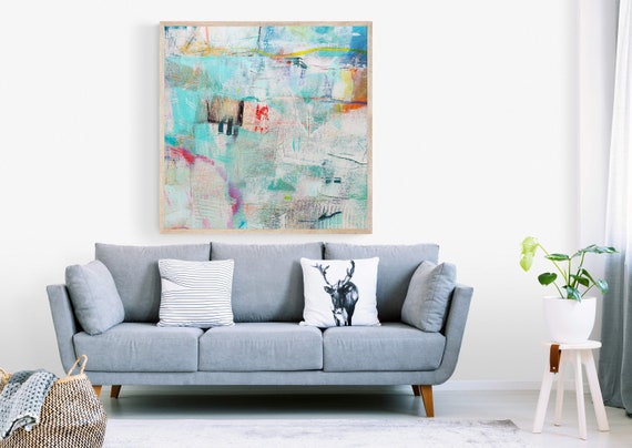 Colorful Printable Art Abstract Painting Colorful Wall Art - Etsy