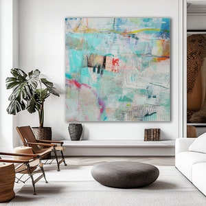 Colorful printable art, Abstract painting, colorful wall art Digital download Home Decor, Wall Art Print