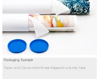 Shipped Abstract Art Print: Colorful Abstract Painting, Gallery Quality