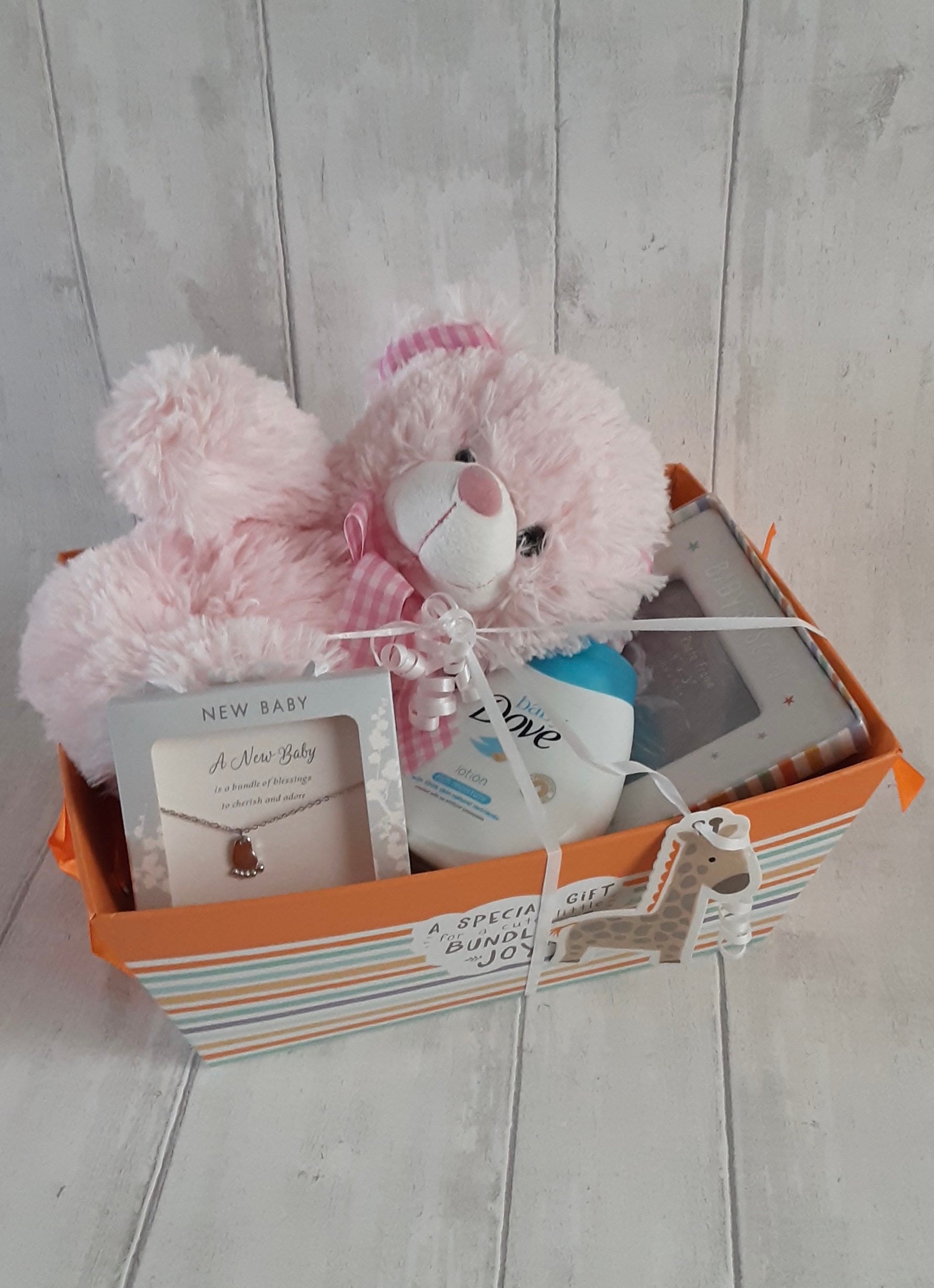 New Baby Girl Gift Basket Maternity Leave Gift Baby Shower Etsy