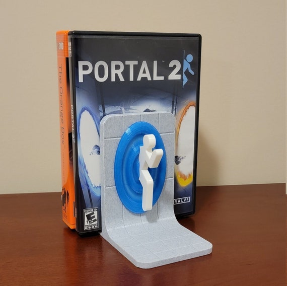 Portal Themed Bookends for Books/Games/Movies