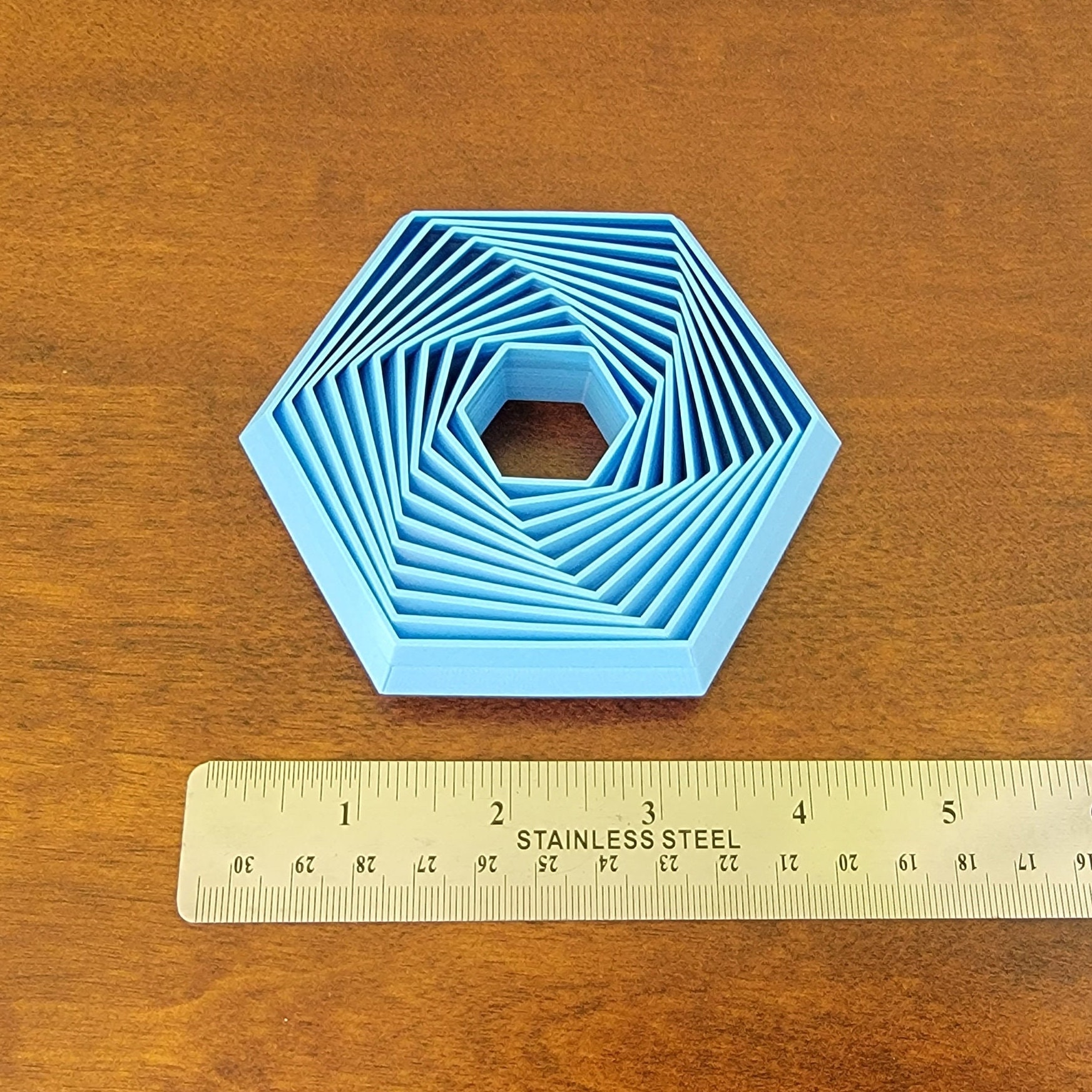 Juguete Anti-Estrés Hexagonal Con Mango – Impreso En 3D, Expandible Y Silencioso, Ideal Para Adultos En Casa, Oficina O Viaje
