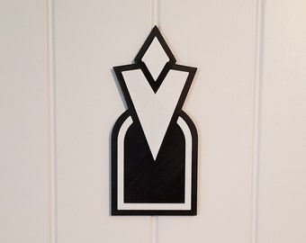 Skyrim Quest Marker 3D Printed Door Hanger Wall Art or Magnet