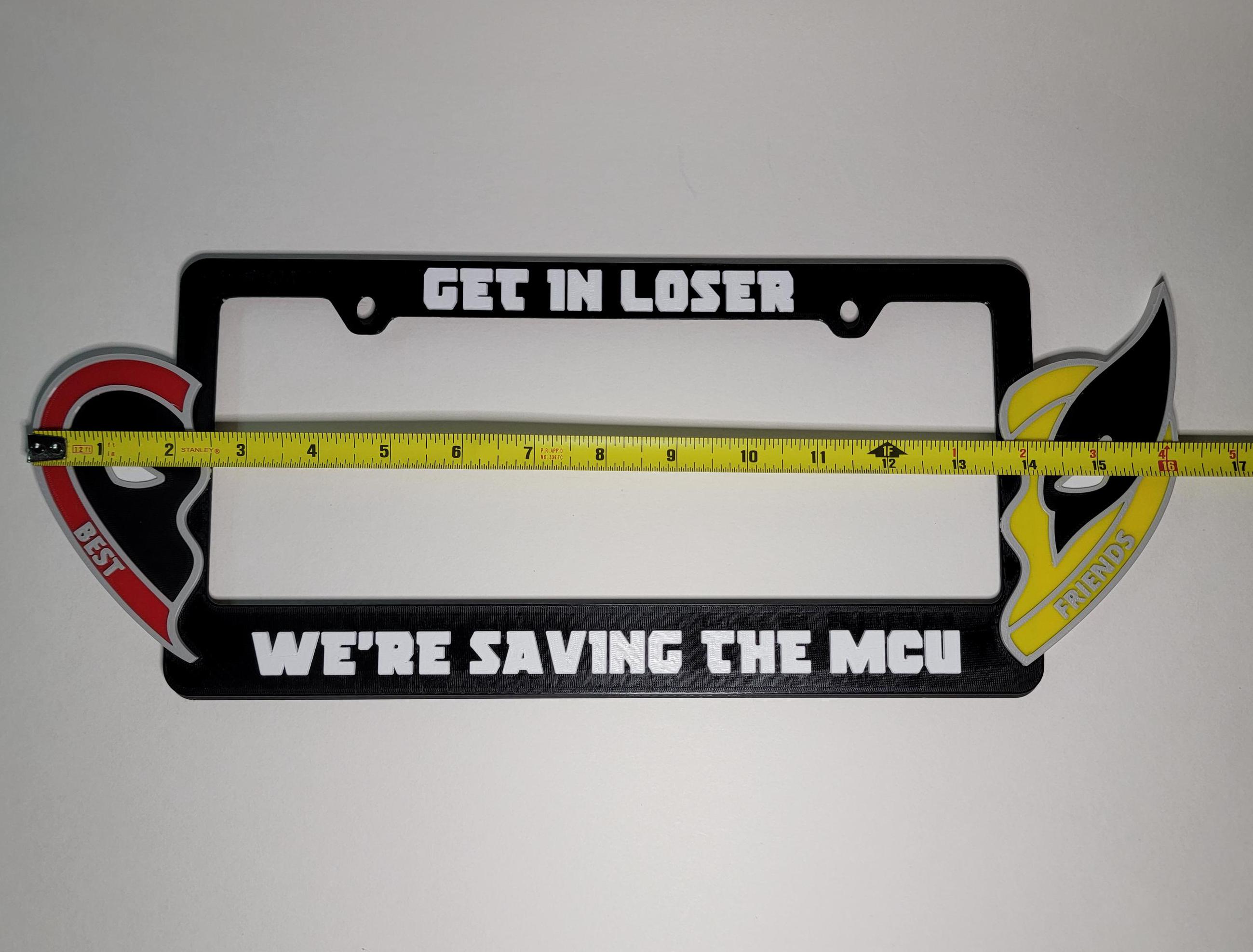 Wolverine "Go F Yourself" 3D License Plate Frame - Universal Fit For Cars & Trucks