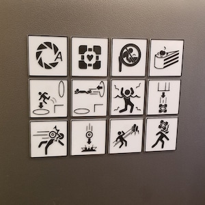 Portal Hazard Warning Sign Magnets