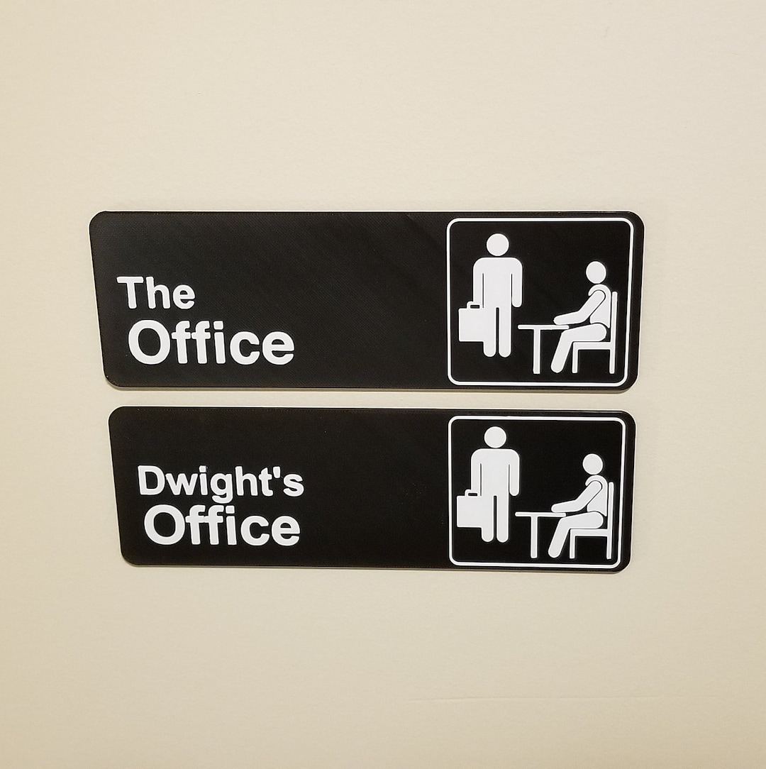 Customizable 3D Printed "the Office" TV Show Sign and Magnets - Etsy