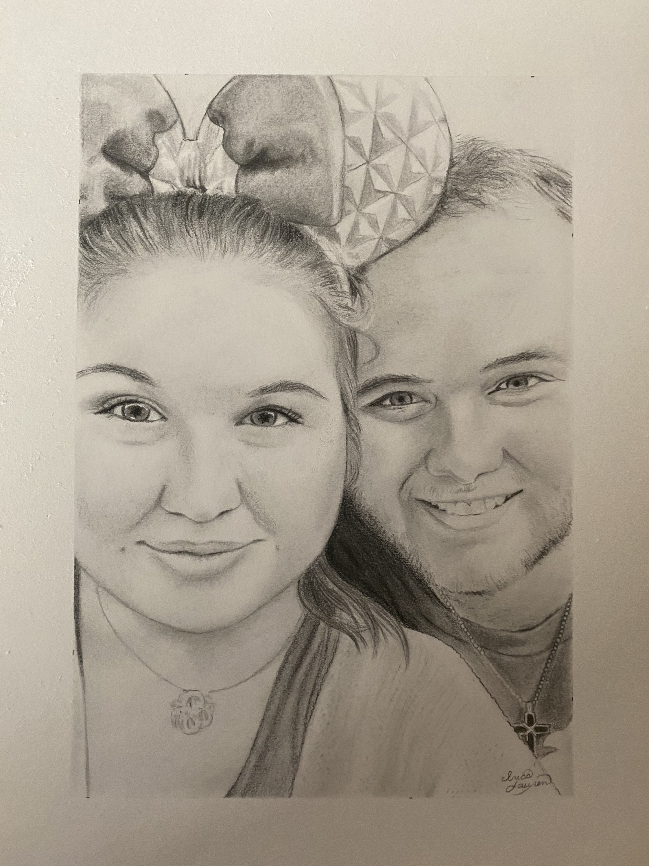 Custom Portrait Pencil Drawing, Custom Drawing, Pencil Drawing, Graphite