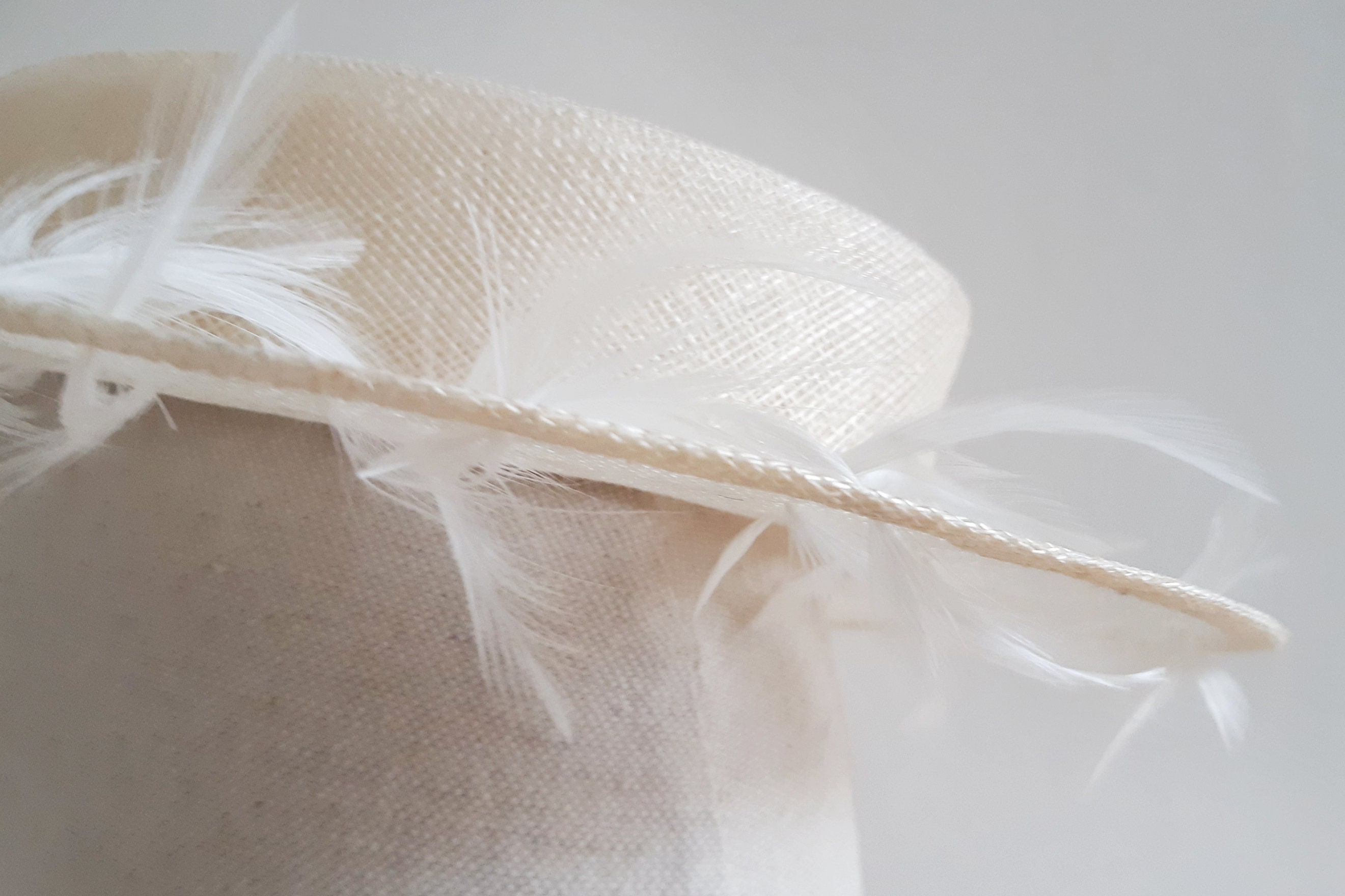 Cream Coloured Boater Hat in Sinamay Etsy