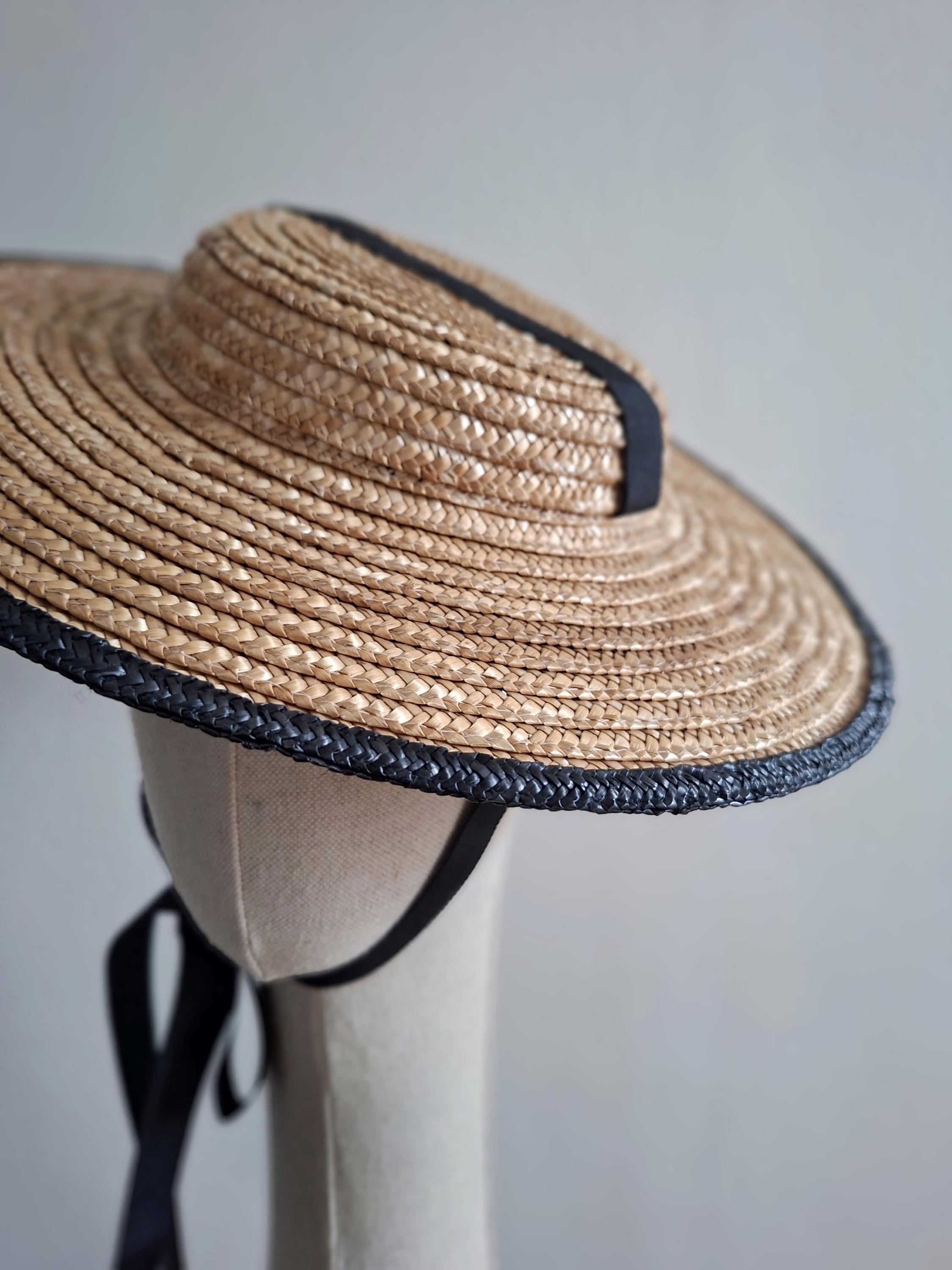 Atelier Karin Cogen- Sun Hat with White Ribbon E-Shop main image 2