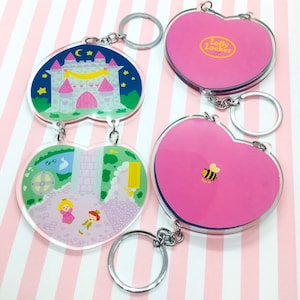 90s Pretty Pocket Castle - Hanging Acrylic Charm