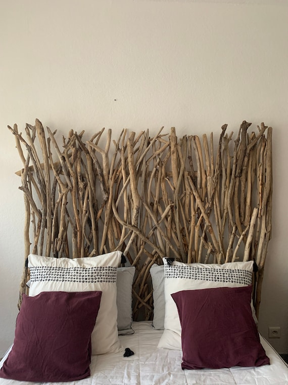 Driftwood headboard deals