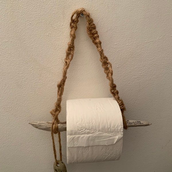 Dérouleur paper tolette bos flotté - paper wc - créaton unque