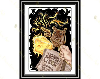 Invocar queso - Lámina artística a partir de una obra de arte original