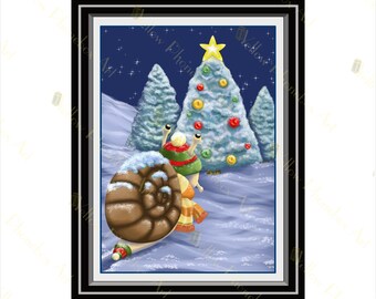 Una estrella maravillosa – Lámina navideña para pared