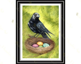 Huevos mágicos - Impresión artística a partir de una obra de arte original