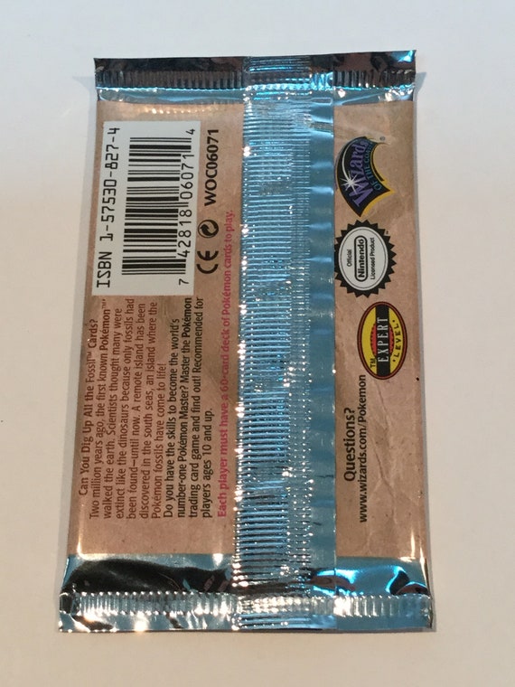 Pokemon Trading Card Game Fossil Set 1st Edition New Sealed Booster Pack