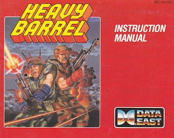 Heavy Barrel - Nintendo NES - Original MANUAL ONLY - Authentic - Instruction Booklet