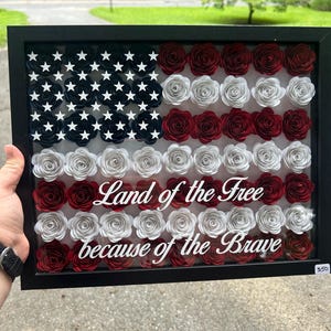 Amerikanische Flagge Schattenbox