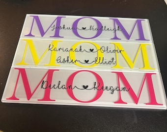 Szklana tabliczka dla mamy, personalizowana