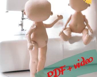 Making an 8-inch soft fabric doll for Valentine’s day for beginners.Description of sewing and pattern of textile dolls.A gift to a loved one