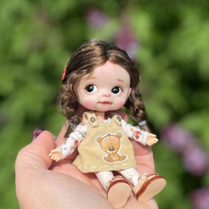 Customizable Ob11 Doll: Handmade Collectible Mini Art Doll