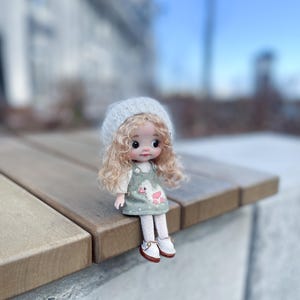Customizable Ob11 Doll: Handmade Collectible Mini Art Doll