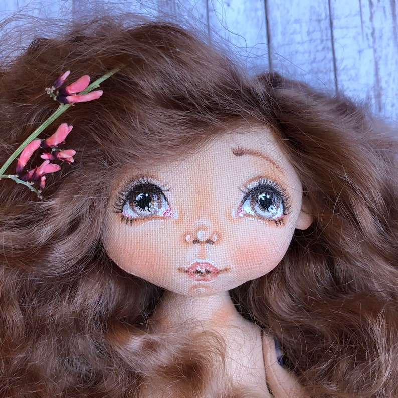 How to Draw the Face of a Textile Doll Tutorial on Creating a Etsy UK