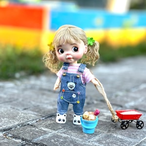 Customizable Ob11 Doll: Handmade Collectible Mini Art Doll