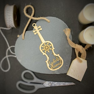 Cello Christmas Bauble-Nadolig Llawen