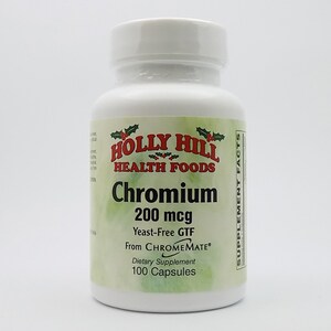 Holly Hill Health Foods, Chromium 200 MCG, 100 Capsules