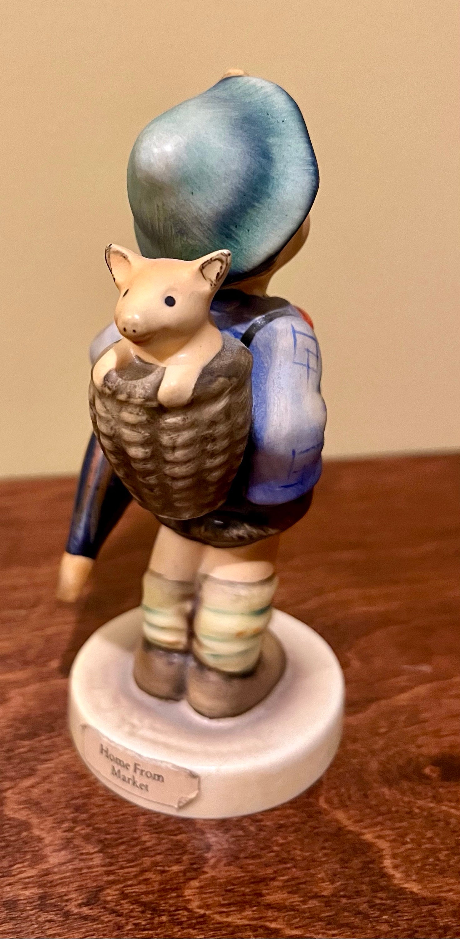 Hummel “home From Market” Boy With Pig Figurine - Etsy