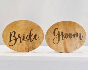 Bride and Groom Signs