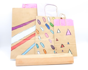 Bunt Geschenktüten mit Anhänger (SKU#1287)