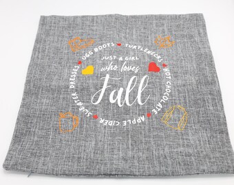 Fall theme pillow case (SKU#1318)
