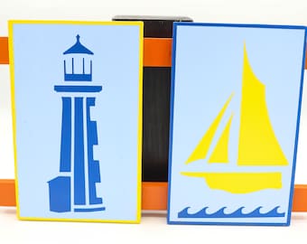 Lighthouse and sailboat (SKU#1344)