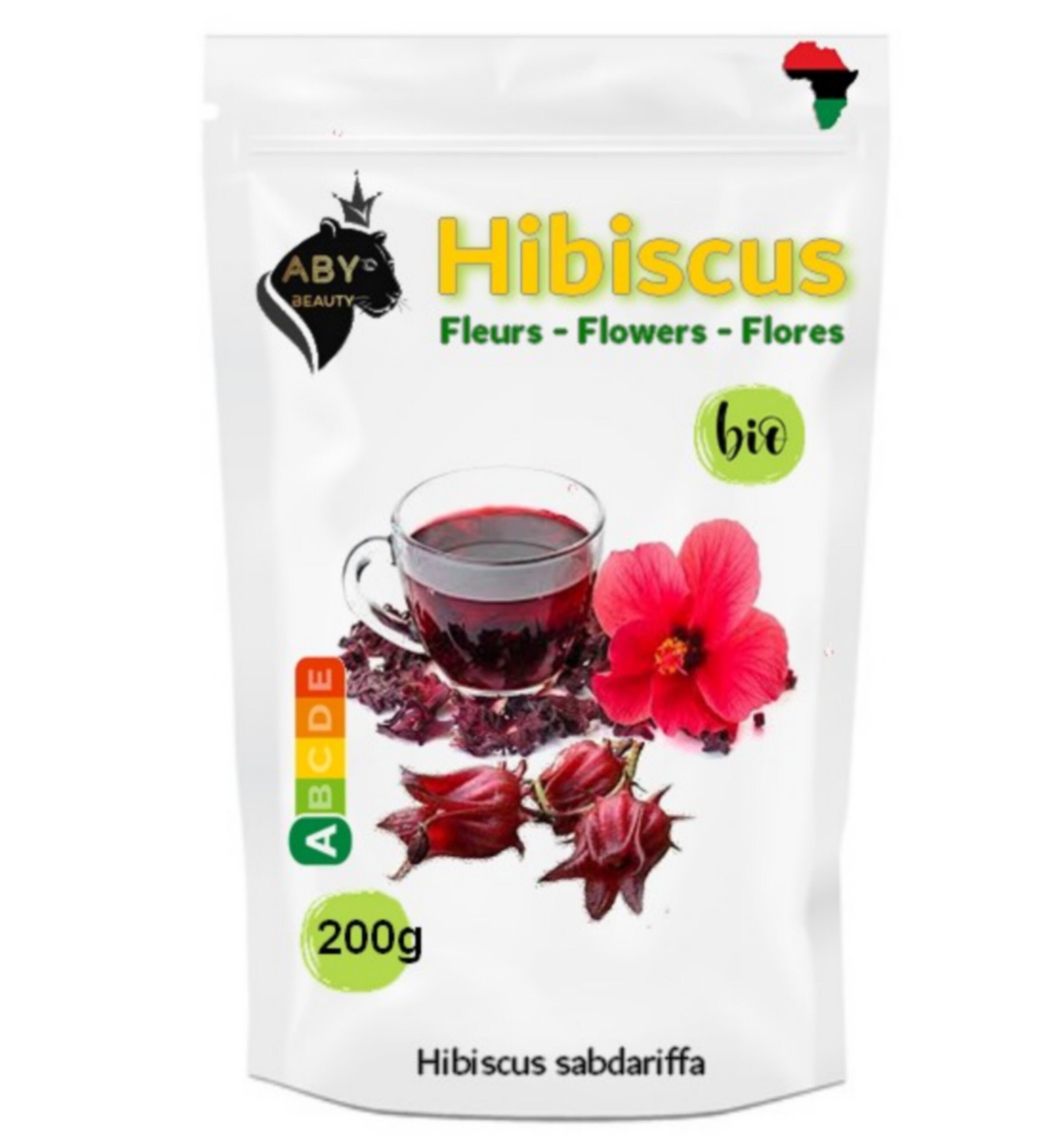 Fleurs d'hibiscus - Aby Beauty de 200G à 450G